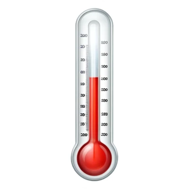 classic glass thermometer sticker