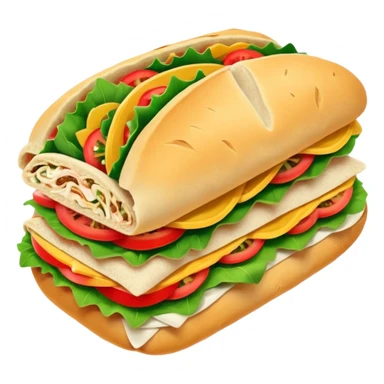 Sandwich pita bread sticker