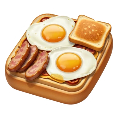 full English breakfast, compact, clear, designed for a video game inventory icon sticker