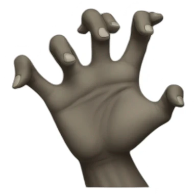 Demon reaching hands out sticker