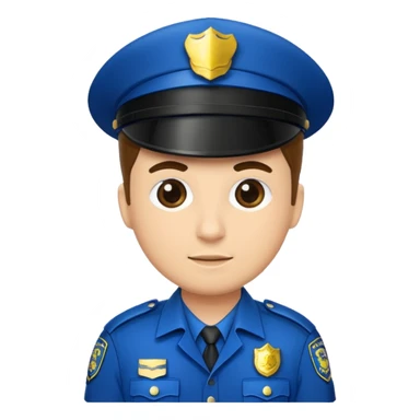 fancy police officer sticker