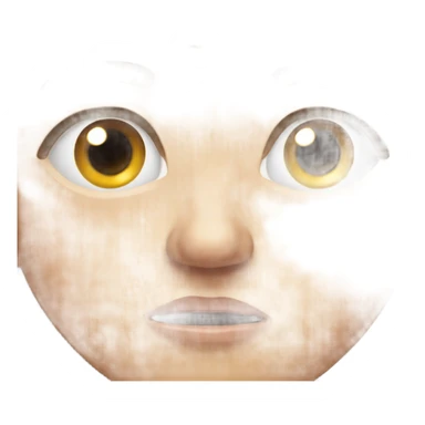 Scared and nervous face sticker