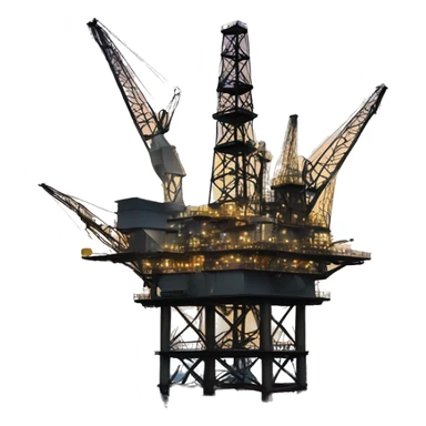 Oil rig  sticker