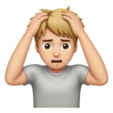 pulling my hair out  sticker