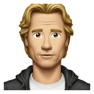 val-kilmer cartoon wearing tee sticker