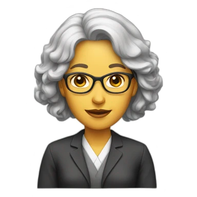 woman professor sticker