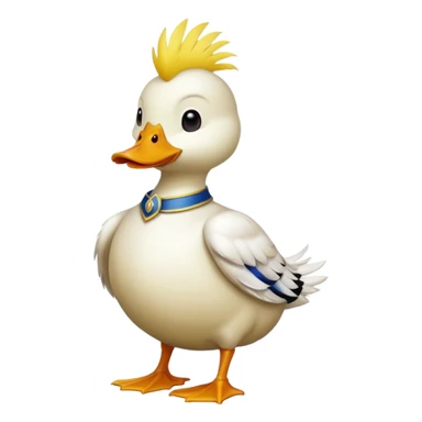 duck King, standing sticker