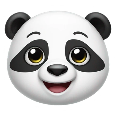 A cute panda with YAY written on a sign  sticker