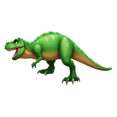 t-rex hanging on a pole sticker