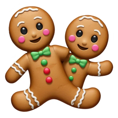 gingerbread with no eyes sticker