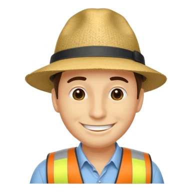 homme créole réunionnais  avec chapeau embouteillage route  sticker