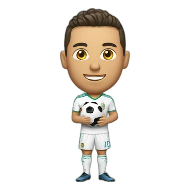 Ronaldo avec la coupe du monde sticker