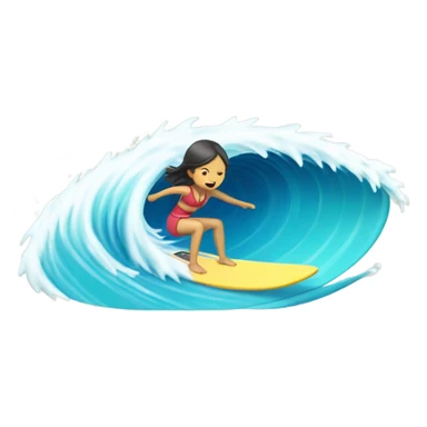 Japanese girl surfing sticker