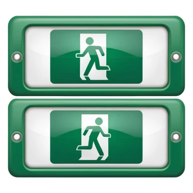 Emergency Exit Sign sticker