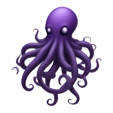 black-purple tentacles sticker