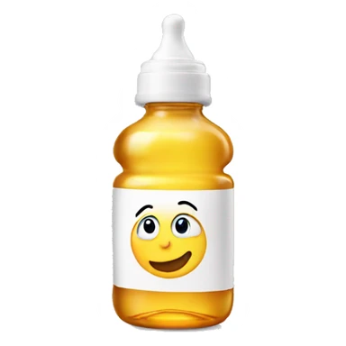 Baby oil bottle sticker
