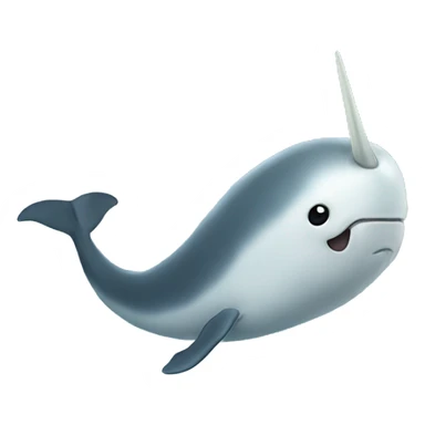 narwhal with iceberg  sticker
