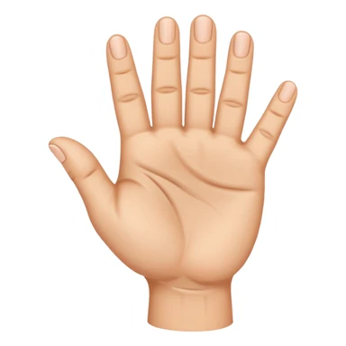 A finger pointing to a hand with three fingers up. make the finger point to the base knuckle of the three fingers that are up sticker