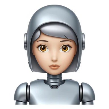 girl ai robot sticker