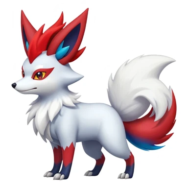 Shiny Braixen-Zoroark-Zangoose-hybrid-creature sticker