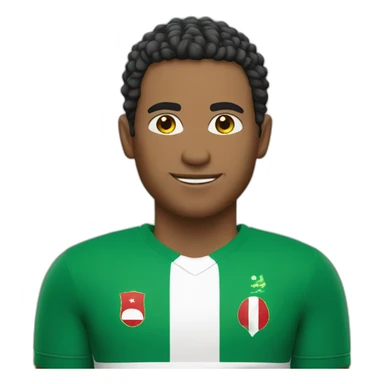 Homme avec le maillot de l'Algérie  sticker