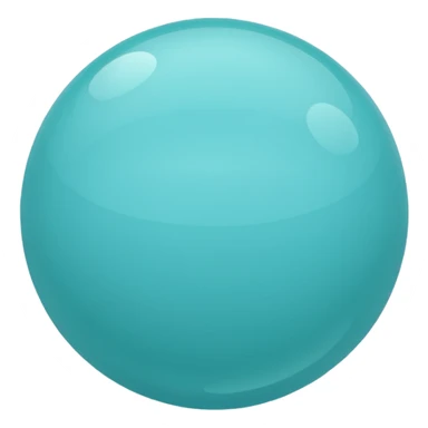 aqua color ball sticker