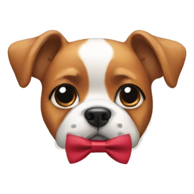 Dog with a bow tie  sticker