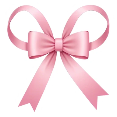 Super ultra-thin and stretched ribbon bow, as narrow as possible, single loop, no extra loops, no fluffy or rounded shapes, only one long and sleek ribbon, delicate, minimalist, NO DOUBLE LOOPS, NO THICKNESS, ONLY A SINGLE SLIM LINE pink sticker