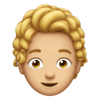 Tucking hair behind the ear sticker