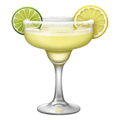 a classic margarita cocktail only one lemon  sticker