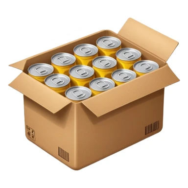 canned food in a box sticker