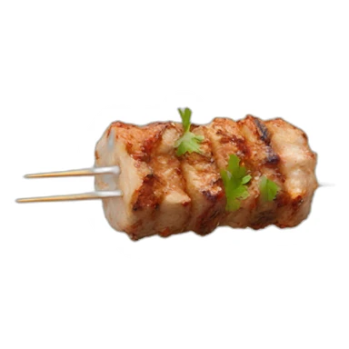 a skewer of chinese lamb kebab sticker