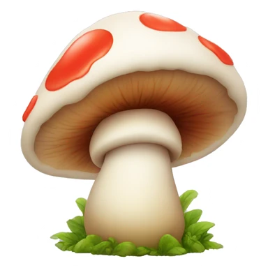 Cute mushroom with a face blowing a kiss sticker