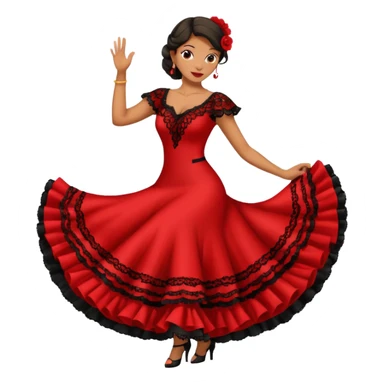Bailadora de flamenco sticker