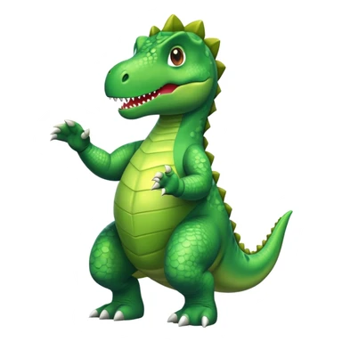pies przebrany za dinozaura sticker