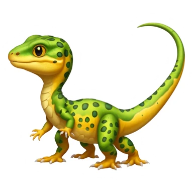 Leperd gecko dino sticker