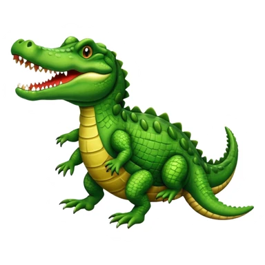 Galloping crocodile sticker