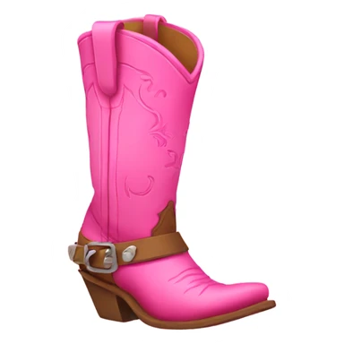 pink cowgirl boot sticker