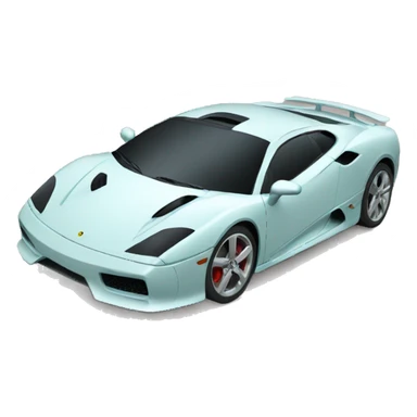 Sportcar with a hanger attached sticker