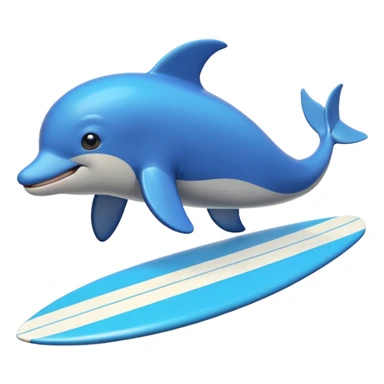surfing dolfin sticker