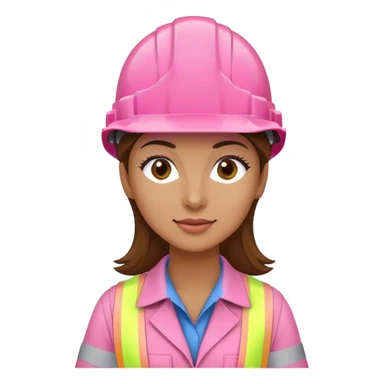 a woman who likes the color pink works as an engineer  sticker