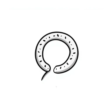 a Turkish simit, hand-drawn doodle style, playful and sketchy sticker