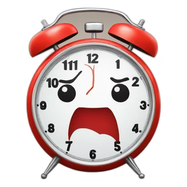 Funny spiderman alarm clock sticker