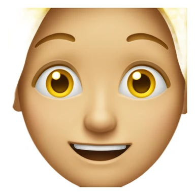 the yellow iphone emoji with eyes rolled diagonaly to the top right of the eye while having a simple smile showing no teeth sticker
