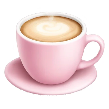 Aesthetic light pink coffee  sticker