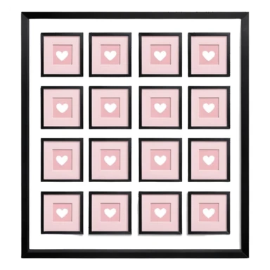 a girly multiple framed photos sticker