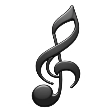 black simple music note re sticker