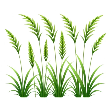 a few tall grass blades sticker