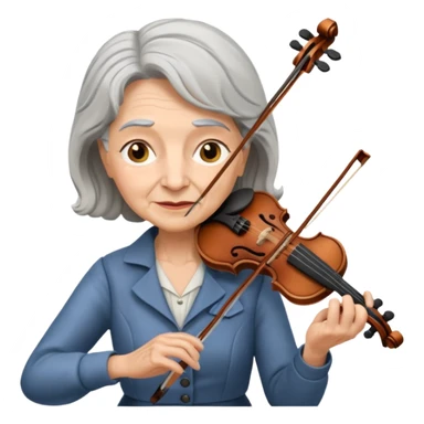 OLD FEMALE VIOLINIST sticker