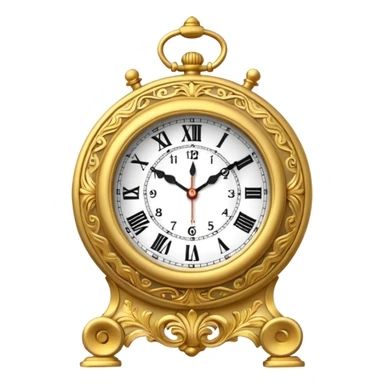  clock showing a 10 minutes before twelve. sticker